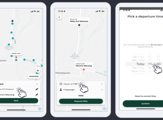 Passenger application for the trail utilizing SWAT Mobility